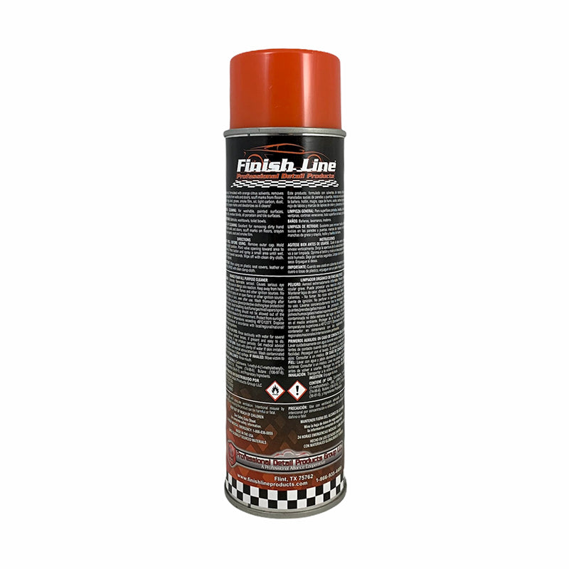 Finish Line Orange Foam All Purpose Cleaner - 19 oz Aerosol Can