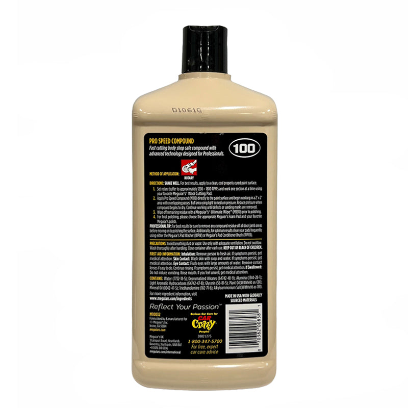 Meguiar’s M100 Mirror Glaze Pro Speed Compound - 32 oz