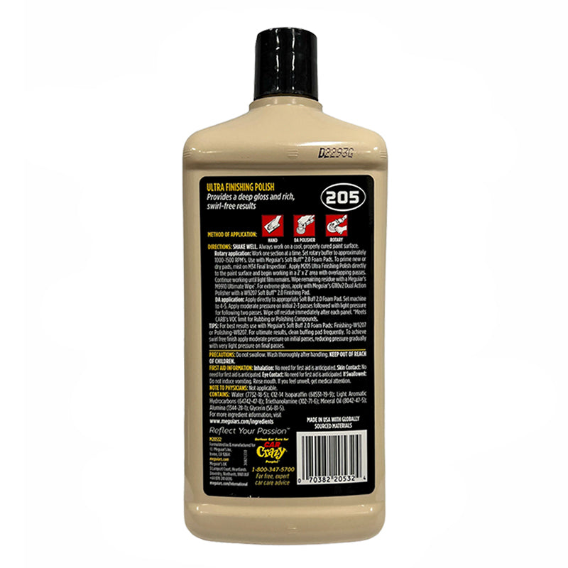 Meguiar's M205 Mirror Glaze Ultra Finishing Polish - 32 oz