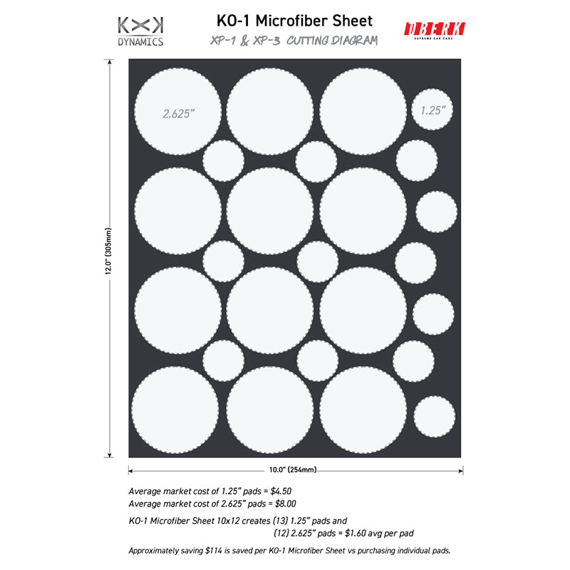 Oberk KXK KO-1 Microfiber Sheet 10x12